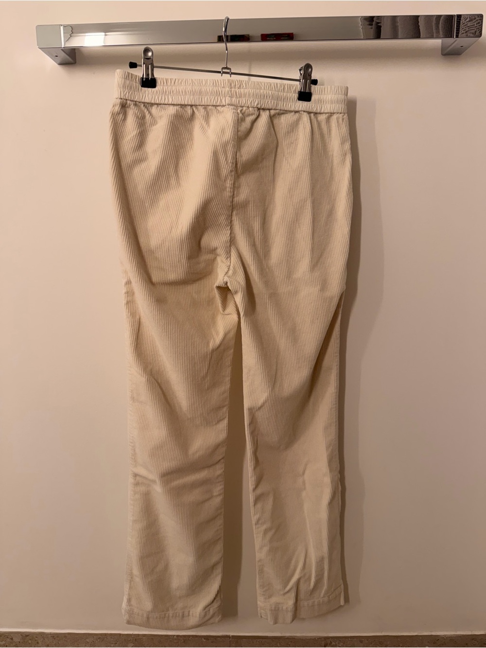 James Perse Cream Corduroy Pants - Straight Leg
